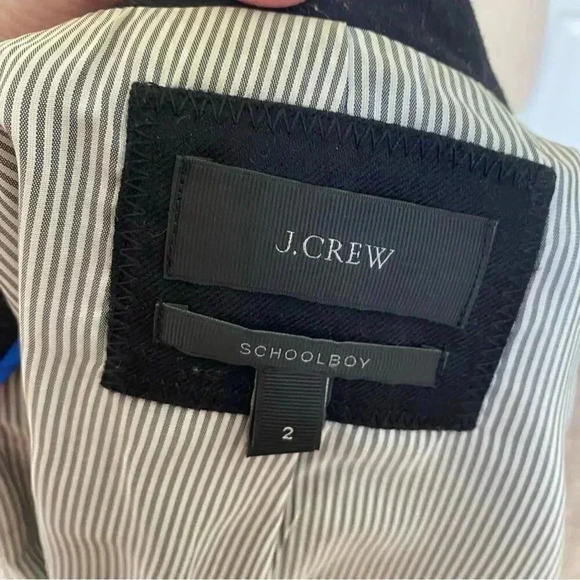 J. Crew Wool Schoolboy Blazer Black Size 2 - Picture 5 of 7